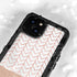 Rose Gold Herringbone iPhone 13 Mini Waterproof Case