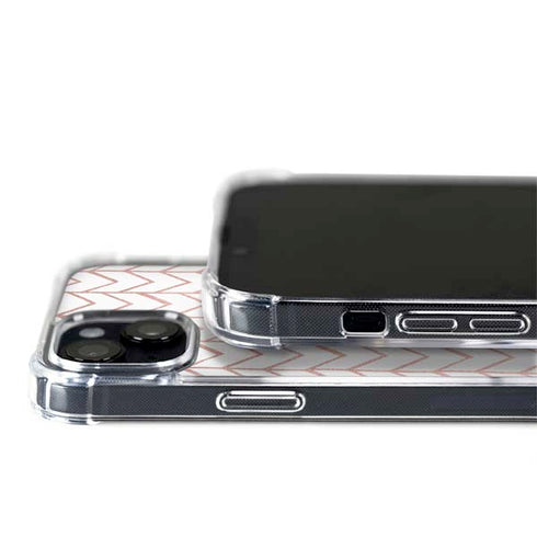 Rose Gold Herringbone iPhone 15 MagSafe Case