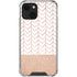 Rose Gold Herringbone iPhone 14 Plus Clear Case