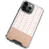 Rose Gold Herringbone iPhone 14 Pro Clear Case