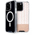 Rose Gold Herringbone iPhone 15 Pro MagSafe Case