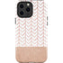 Rose Gold Herringbone iPhone 15 Pro Max Impact Case