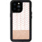 Rose Gold Herringbone iPhone 14 Pro Max Waterproof Case