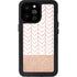 Rose Gold Herringbone iPhone 14 Pro Max Waterproof Case