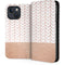 Rose Gold Herringbone iPhone 15 Plus Folio Case