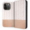 Rose Gold Herringbone iPhone 15 Pro Folio Case