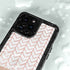 Rose Gold Herringbone iPhone 15 Pro Waterproof Case
