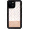Rose Gold Herringbone iPhone 15 Waterproof Case