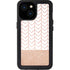 Rose Gold Herringbone iPhone 15 Waterproof Case