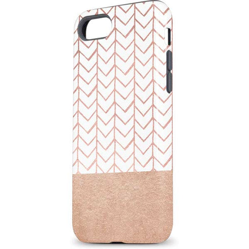 Rose Gold Herringbone iPhone 7 Pro Case