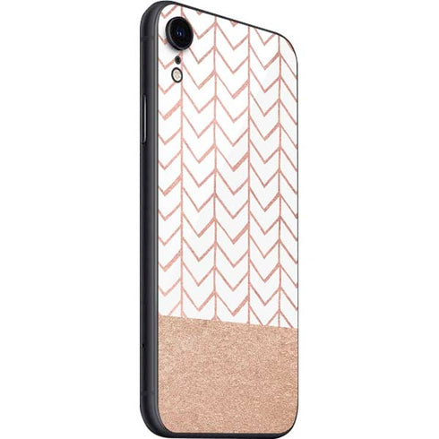 Rose Gold Herringbone iPhone SE (2nd & 3rd Gen) Skin