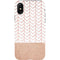 Rose Gold Herringbone iPhone X Pro Case