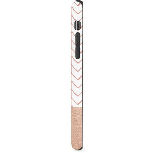 Rose Gold Herringbone iPhone X Pro Case