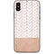 Rose Gold Herringbone iPhone X Skin