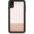 Rose Gold Herringbone iPhone XR Waterproof Case