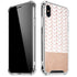 Rose Gold Herringbone iPhone XS Max Clear Case