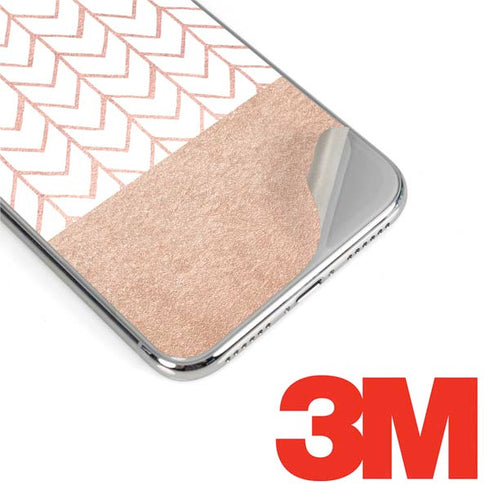 Rose Gold Herringbone iPhone XS Max Skin