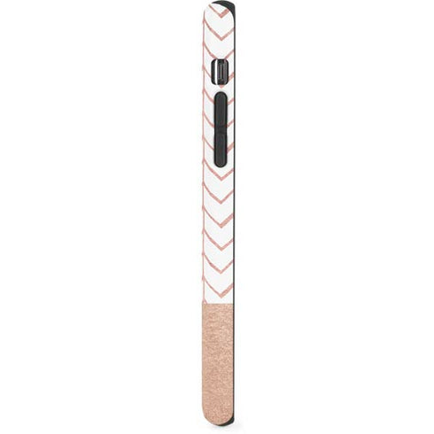 Rose Gold Herringbone iPhone XS Pro Case