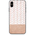 Rose Gold Herringbone iPhone XS Skin