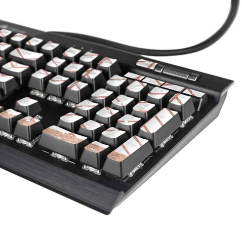 Rose Gold Herringbone K95 RGB PLATINUM Mechanical Gaming Keyboard Skin
