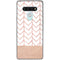 Rose Gold Herringbone LG Stylo 6 Clear Case