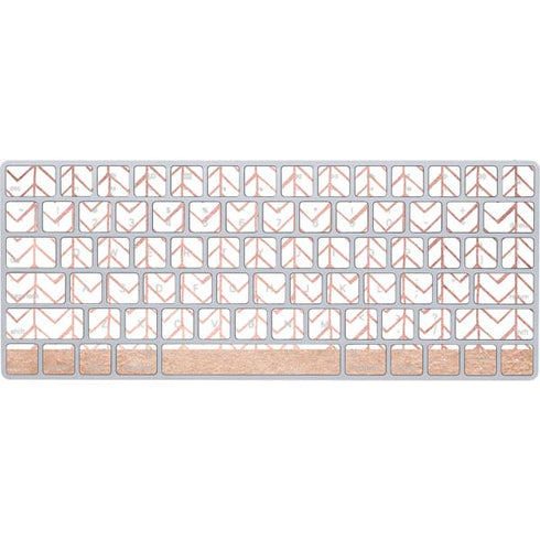 Rose Gold Herringbone Magic Keyboard Skin