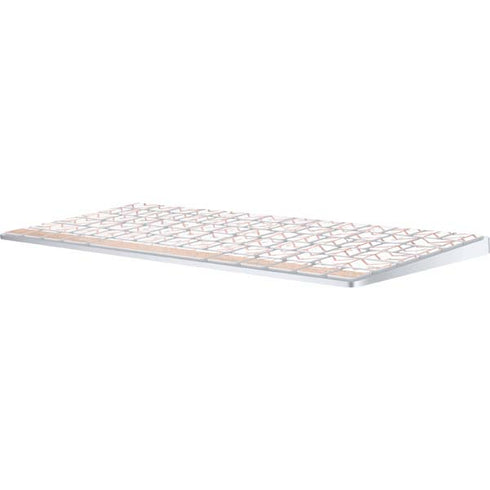 Rose Gold Herringbone Magic Keyboard Skin