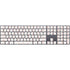 Rose Gold Herringbone Magic Keyboard with Numeric Keypad Skin