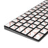 Rose Gold Herringbone Magic Keyboard with Numeric Keypad Skin