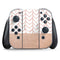 Rose Gold Herringbone Nintendo Switch (2017-2021) Joy-Con Controller Skin