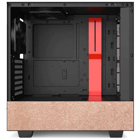 Rose Gold Herringbone NZXT H510 Compact ATX Mid-Tower Case Skin