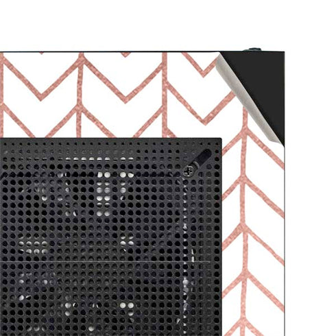 Rose Gold Herringbone NZXT H510 Compact ATX Mid-Tower Case Skin