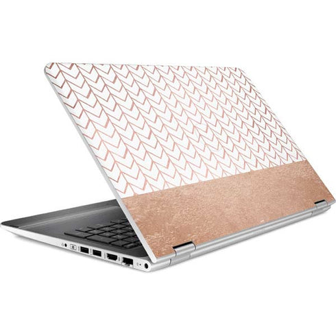 Rose Gold Herringbone HP Pavilion Skin