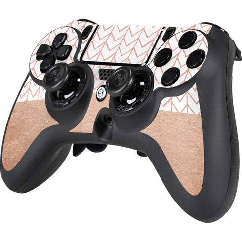 Rose Gold Herringbone PS4/PC SCUF Impact Controller Skin