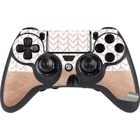Rose Gold Herringbone PS4/PC SCUF Impact Controller Skin
