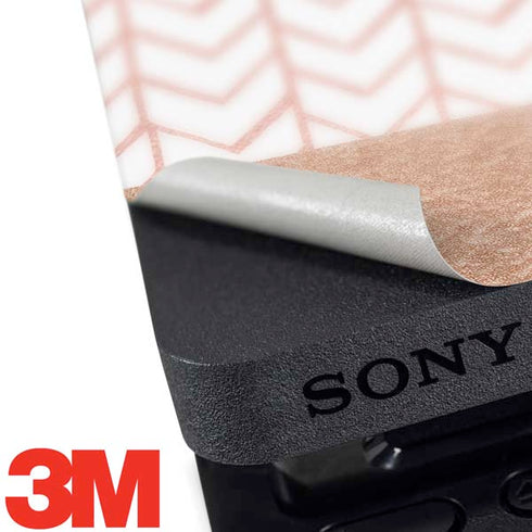 Rose Gold Herringbone PS4 Pro Bundle Skin