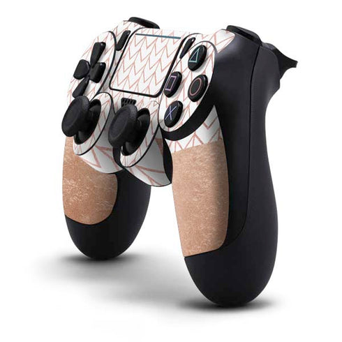 Rose Gold Herringbone PS4 Pro/Slim Controller Skin