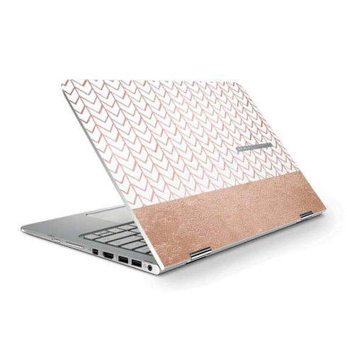 Rose Gold Herringbone HP Spectre Skin