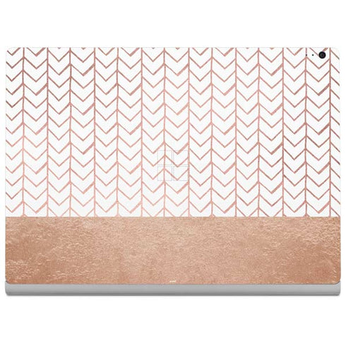 Rose Gold Herringbone Surface Book 2 13.5in Skin