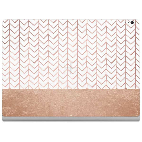 Rose Gold Herringbone Surface Book 2 15in Skin