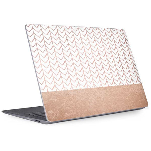 Rose Gold Herringbone Surface Laptop 2 Skin