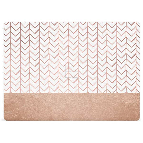 Rose Gold Herringbone Surface Laptop 2 Skin