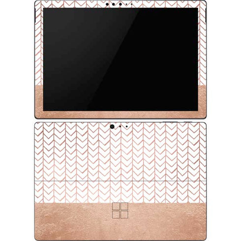 Rose Gold Herringbone Surface Pro 6 Skin