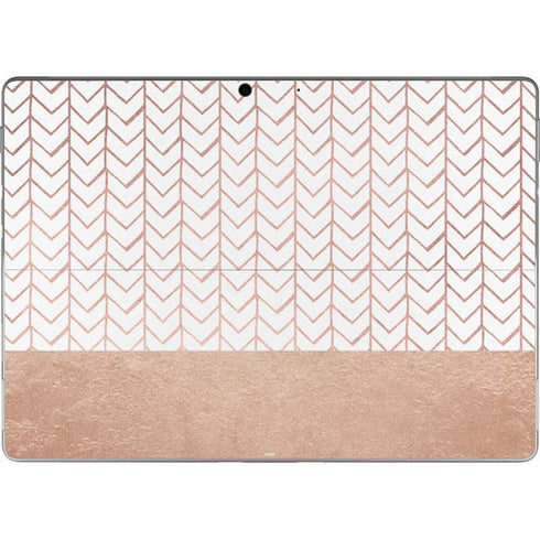 Rose Gold Herringbone Surface Pro 8 Skin