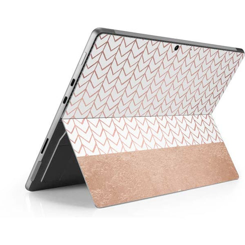 Rose Gold Herringbone Surface Pro 8 Skin