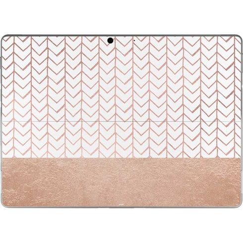 Rose Gold Herringbone Surface Pro 9 Skin