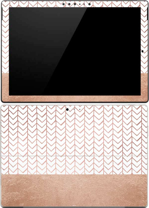 Rose Gold Herringbone Surface Pro (2017) Skin