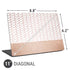 Rose Gold Herringbone Universal Laptop 11in (8.8 x 6.2in) Skin