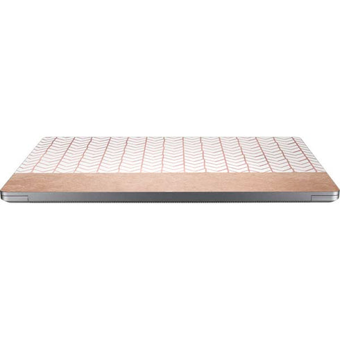 Rose Gold Herringbone Universal Laptop 11in (8.8 x 6.2in) Skin