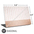 Rose Gold Herringbone Universal Laptop 12in (9.8 x 6.8in) Skin